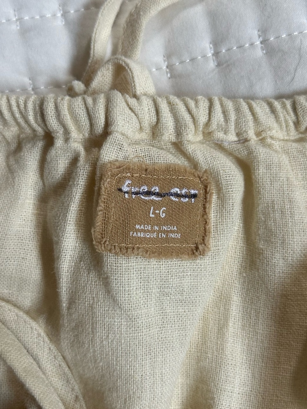 Free People Free-Est Melted Away Cotton-Linen Cropped Halter Top NWOT - Picture 6 of 9